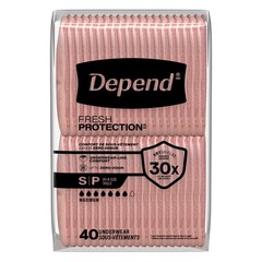 Depend Fresh Protection Women’s Incontinence Underwear Adult Diapers Size S 80CT