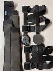 FULL FOAM OSSUR FORM FIT Post-Op Knee Brace Small 902 BRACES & 4 PADS 22.25 Inch