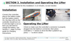 Rollator wheelchair lifter Battery Powered Lift 100 lb portable light weight