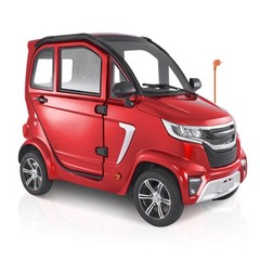 Uimoso 4-Wheel Enclosed Mobility Scooter for Seniors, 660lbs Capacity, 3-Seater