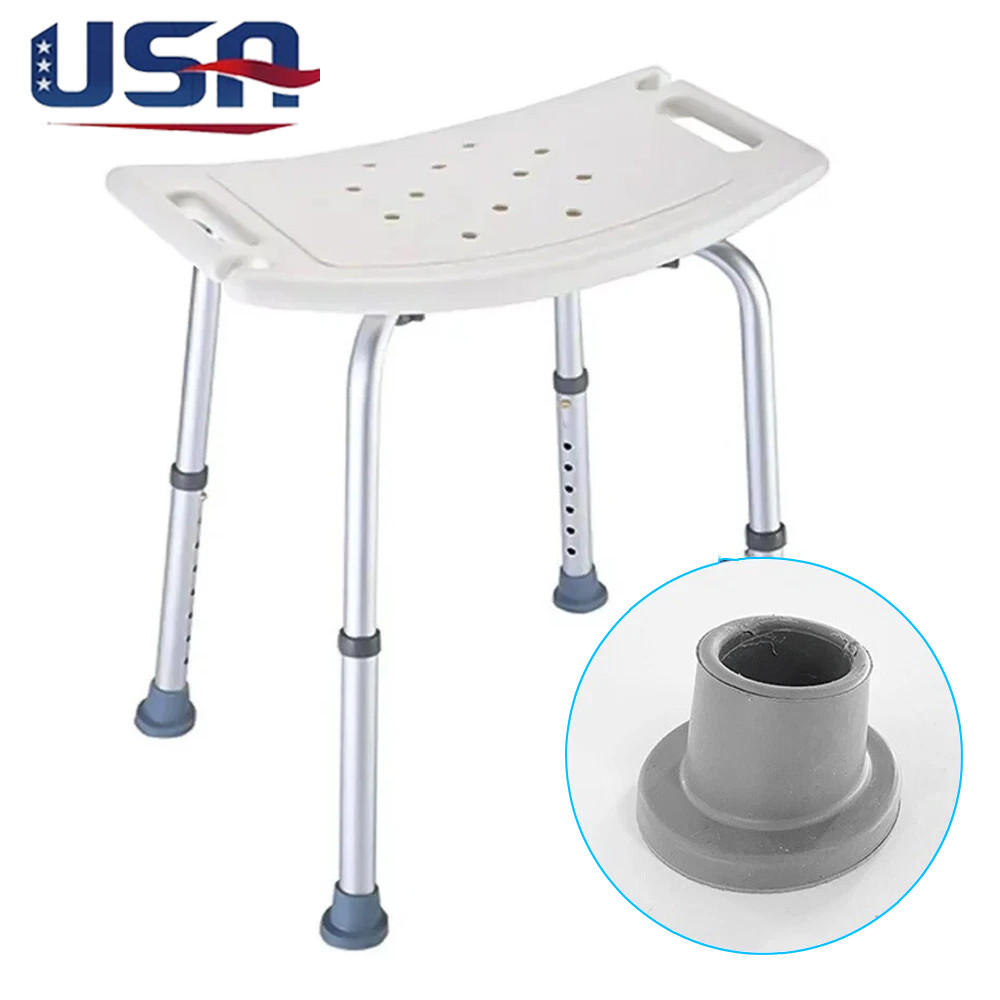 Shower Chair Seat 350lb Bath Stool Padded Height Adjustable Bathtub Seat Bench