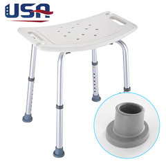 Shower Chair Seat 350lb Bath Stool Padded Height Adjustable Bathtub Seat Bench