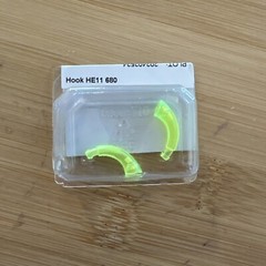 Lot of 2 Colored Phonak Hooks HE11 680 (with filter) YELLOW