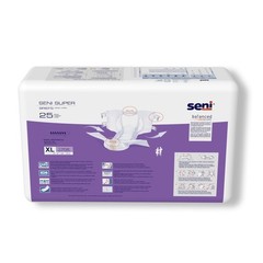 Seni Super Incontinence Brief XL Breathable S-XL25-BS1 Heavy 25 Ct