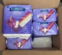 Fitright Incontinence Bladder Control Pads, Moderate Absorbency, 4.3″ X 11″, 16