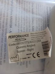 Performance Health Right-Handed Angled Cutlery Spoon, Ergonomic Eating Cutlery