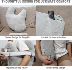 Post-Surgery Shoulder Pillow with Thumb Strap for Comfort & Relief – Adult Size