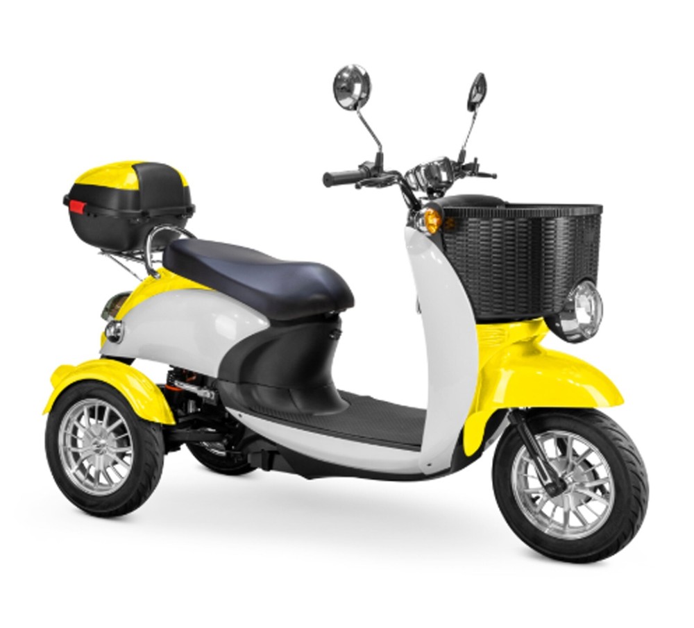 Yellow Supreme Mobility Scooter 400 lb Cap USA Warranty Service No Assembly Req
