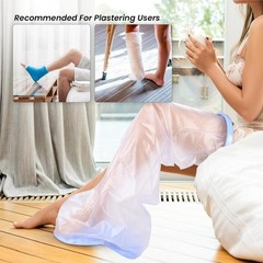 Shower Watertight Foot Protector,Extra Wide Full Leg Cast Cover, Adult Leg Ca…