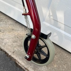 Lumex Walkabout Lite Rollator Walker RJ4300R Burgundy Hand Brakes Seat EUC