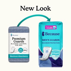 Because Premium Guards for Men 20 Count Pack of Discreet, Individually Wrapp…