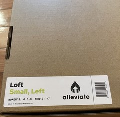 New Loft Alleviate Adult 6.5-8 Small Left Foot Brace Therapy Plantar Fasciitis