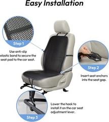 Cool 3D Air Mesh Car Seat Cushion Pad 41x15in Black for Car Office Wheelchair