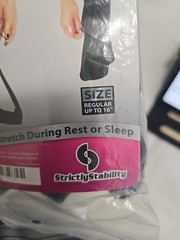 NEW Plantar Fasciitis Stretch Night Sock – Black