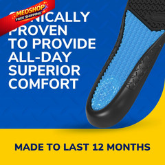 Dr. Scholl’s Work All-Day Superior Comfort Insoles 1 Pair (Pack of 2), Black