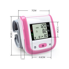 New Automatic Wrist LCD Digital Wrist Blood Pressure Cuff Meter Counter 5 Color