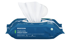 McKesson Personal Cleansing Wipes 576 Count Disposable Washcloths Bulk Pack