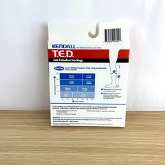 Kendall T.E.D. Anti-Embolism Stockings Knee Length Closed Toe 1 Pair Beige
