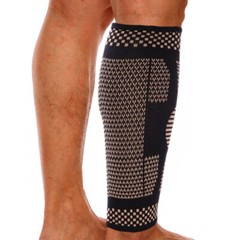 Football Shin Guard Compression Sock Soccer Pad Leg Basketball Training Sports @
