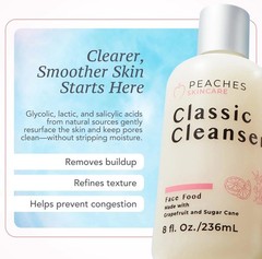Peaches Skin Care Peaches Skincare Hydrating Facial Cleanser Vegan Face Wash