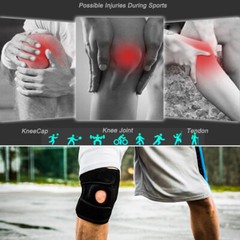 Adjustable Hinged Knee Brace Patella Compression Support Pain Relief Neoprene