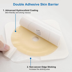 21PCS Ostomy Bags,Colostomy Supplies,Two Piece Drainable Ostomy Pouch for Ileost