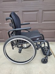UPGRADED* Quickie Nitrum Rigid Frame Wheelchair 16″X18″ Used Black 16″ x 18″