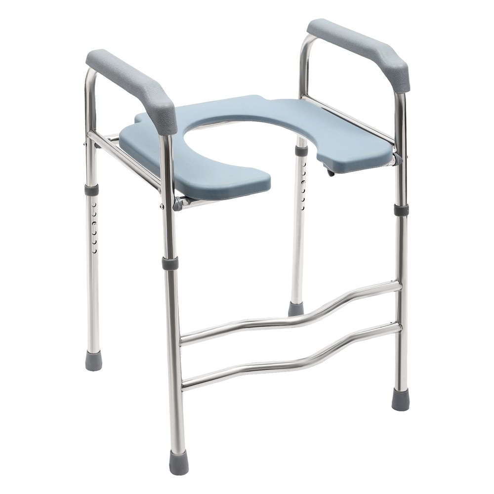 25.2-29.13in Raised Toilet Seat Riser w/ Arms For Elderly Handicap Bathroom USA