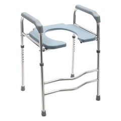 Adjustable Raised Toilet Seat Riser w/ Arms For Elderly Handicap Bathroom NEW