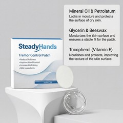 2xSteadyhands Tremor Control Patch, Steady Hands Control Patch – Hand Stabilizer