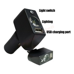 Electric Wheelchair Lighting 3 Pin XLR USB Charging Angle LED Power Controller