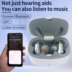 Bluetooth APP Hearing Aids For Seniors Rechargeable With Noise Cancellation OTC