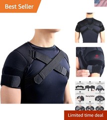 Double Shoulder Strap Wrap for Compression & Support – Ideal for Sports Recovery