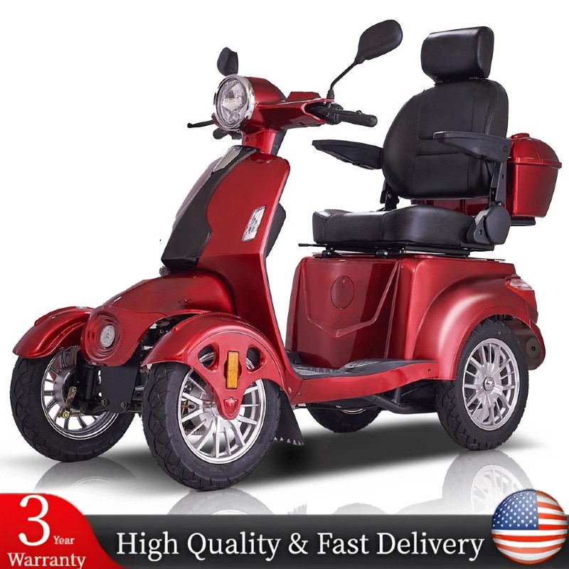 4-Wheel Heavy Duty Mobility Scooters All Terrain 800W for Senior & Adult 500lbs