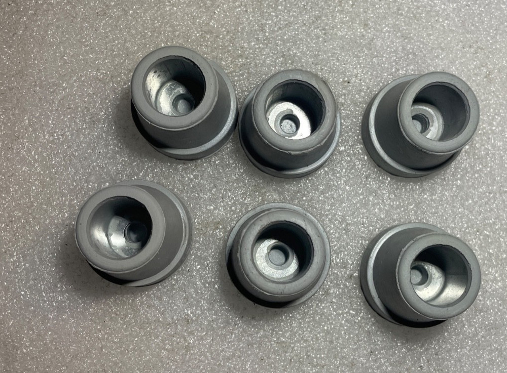 6X PCS. Carex Quad Cane Tips 5/8″ Metal Reinforced (A705) GREY