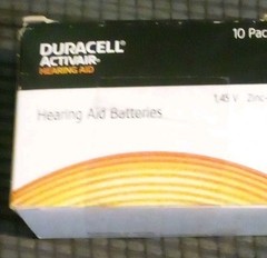 Duracell Activair Hearing Aid Batteries Size 312 Brown Zinc-Air 1.45V 40 Ct NIB