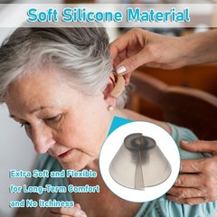 12 Pcs Hearing Aid Domes Silicone Resound Hearing Aid Domes Hearing Accessories