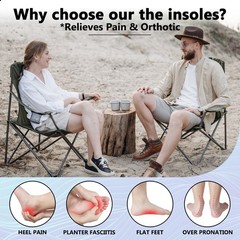 Mens Orthotic Insole Inserts with Arch Support for Plantar Fasciitis Flat Feet