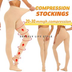 Close Toe Compression Pantyhose Stockings 20-30 mmHg Women’s Shaping Pant
