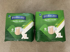 NEW⭐Adult Diapers XL Medline FitRight OptiFit Briefs Extra Absorbency 20 (2Pack)