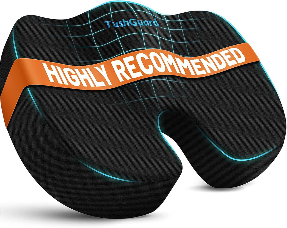 Memory Foam Seat Cushion Coccyx Sciatica Relief Office Car Chair Pad