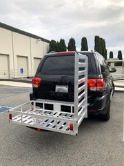 MaxxHaul 80779 Aluminum Hitch Mount Wheelchair/Mobility Carrier – 50″ x 29.5″
