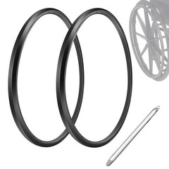 (1 Pair) Wheelchair Rear Wheel Tire, Wheelchair Tire, 24 „X 1“ Universal Flat…