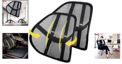 Adjustable Lumbar Support 2 Pack – Medium Soft Mesh Cushions for Office & Car