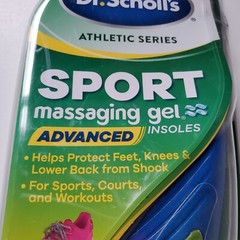 Dr Scholls Sport Massaging Gel Advanced Shoe Insoles Womens Size 6-10 Athletic *