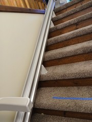 bruno elan sre 3050 stairlift, 9ft, 8in Rail, Left Side