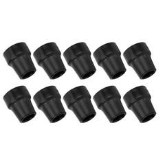 Black 10pcs Crutch Tip Rubber 19mm Inner Diameter Slip Resistance Universal WT
