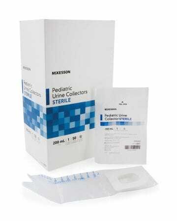 McKesson Pediatric Urine Collection Bag 200 mL (7 oz.) Sterile – Box of 50