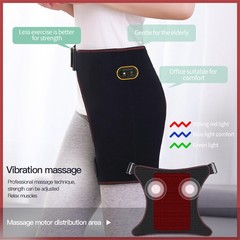 Electric Massager 3 Modes Heated Hip Brace Vibration Thigh Brace Support Adult