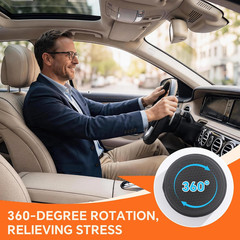 Swivel Seat Cushion for Car for Elderly, 360 Degree Rotating Memory Foam Car Sea